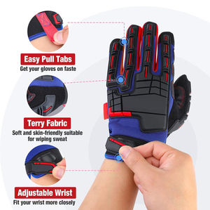 Gants de sécurité industriels TRP Impact, qualité professionnelle, protection anti-choc des phalanges, gants de travail robustes pour mécaniciens et travaux de construction - Product Image 3