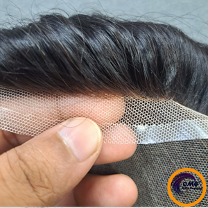 Toupee Afro Rizado de Cabello Humano Remy Indio para Hombre con Cierre de Encaje HD, Base de PU y Nudos Decolorados - Product Image 4