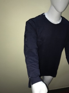T-shirts unisexes à manches courtes, double accès, pour la rééducation post-chirurgicale, 100 % coton, décontractés, unis, en jersey, à boutons-pression, coupe régulière - Product Image 3