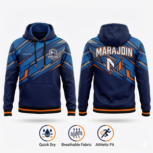 เสื้อฮู้ดฟลีซผู้ชายพิมพ์ลายการ์ตูนพรีเมียมแบบสปริง น้ำหนักเบา ระบายอากาศได้ดี พร้อมลายกราฟิกทั่วตัวแบบไร้รอยต่อ - Product Image 2