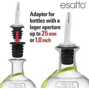 Juego de 6 adaptadores para verter licor, solución para botellas grandes de aceite de oliva y licor, accesorios para bebidas de 1 pulgada/25 mm - Product Image 2