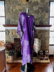 Vestido Caftán de Rayón con Estampado Abstracto Boho Shibori, Talla Grande, Corte Holgado y Fluido, Traje de Playa para Mujer - Product Image 5