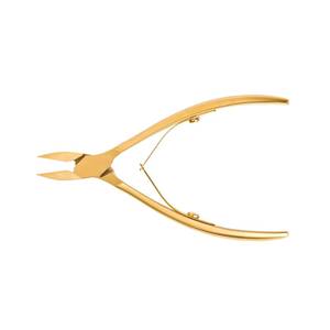 Coupe-cuticules en acier inoxydable doré avec lame droite, ouverture large, biseau aiguisé, coupe-ongles pour manucure des doigts, luxe - Product Image 6