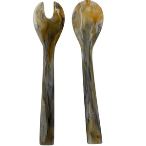 Juego de 2 Servidores de Ensalada de Resina con Mango Largo, Aptos para Lavavajillas, Microondas y Horno - Product Image 1