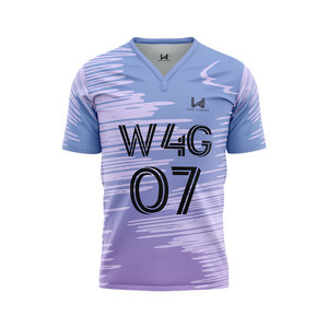 Maillots de football personnalisés sublimés avec le nom de l'équipe pour hommes, 100% polyester, 180 g/m², respirants, écologiques, antibactériens, à séchage rapide - Product Image 4