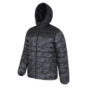 Mens Camo Padded Jacket Lightweight Water Resistant Puffer Coat Thermal Isotherm Insulated Winter Outdoor Parka - Product Image 3