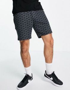 Shorts de Baño para Hombre con Estampado Geométrico, Cintura Media, Cordón Ajustable, Secado Rápido, Casuales, 100% Poliéster - Product Image 3