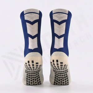 Crew <b>Socks</b> Blue Solid Knitted Breathable Polyester Spandex <b>Running</b> Athletic Sports <b>Socks</b> for Adults Summer - Product Image 2