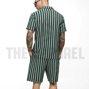 Ensemble décontracté d'été pour hommes US APPAREL – T-shirt et short respirants en polyester/coton tricoté – Vente en gros à prix abordable, personnalisable - Product Image 6