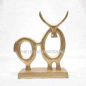Superior Quality Round Shape Grey Marble And High Grade Silver Plated Metal Base Stand Sculpture <b>Table</b> <b>Decoration</b> - Product Image 6
