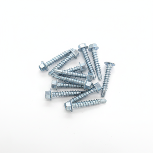Hex Washer Head Self Drilling <b>Screws</b> TEK <b>Screws</b> <b>Galvanized</b> Zinc Plated Carbon Steel Vietnam Manufacturer Class 4.8 6.8 PDC Inch - Product Image 1