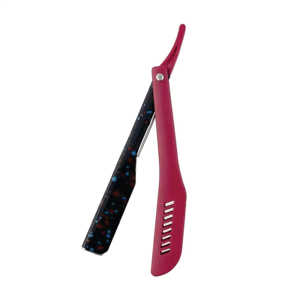 Navaja de Afeitar Plegable de Una Sola Hoja, Cortadora de Barba Manual, Afeitadora Profesional de Acero Inoxidable, Afilada, para Salón - Product Image 6