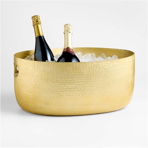 Cubo de Champán Imperial Swan de Latón, Enfriador de Vino Artesanal, Enfriador de Bebidas Premium para Eventos, Decoración Elegante para Bar - Product Image 5