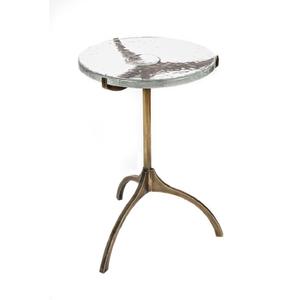 Table d'appoint ronde en métal au design élégant, table basse de qualité antique, taille personnalisée, en aluminium, pour la finition laiton. - Product Image 1