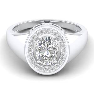 Bague de fiançailles REYES en argent sterling 925 exquis, certifiée GRA, en moissanite, pour femme, cadeaux de mariage personnalisés, bijoux fins - Product Image 1