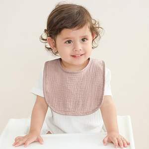 Bavoirs pour bébé 100% bambou biologique - Hypoallergéniques, absorbants, poches faciles à nettoyer, protection pour les dents unisexe - Product Image 3