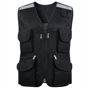 Veste de sécurité haute visibilité pour travaux de construction, légère, protection solaire, vêtements de sécurité pour hommes, gilet réfléchissant. - Product Image 1