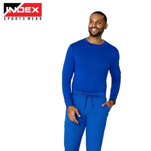 Man and Woven <b>Long</b> <b>Sleeve</b> Hospital USA Uniform Under Scrub Stretch Shirt Medical Nursing <b>Undershirt</b> - Product Image 1