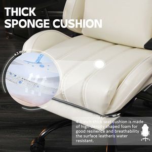 Sedia da Gaming Ergonomica per Adulti, Capacità 180 kg, Comoda Sedia da Ufficio con Supporto Lombare Regolabile per Persone Robuste e Alte - Product Image 4