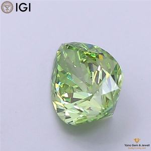 เพชร CVD ที่ได้รับการรับรองจาก IGI น้ำหนัก 3.00 กะรัต ความสะอาดระดับ VS1 สีเขียวสดใสทรงลูกแพร์ สำหรับการสร้างสรรค์เครื่องประดับที่ไม่เหมือนใคร - Product Image 3