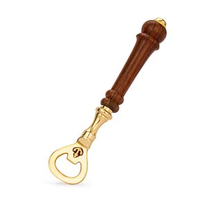 Ouvre-bouteille nautique vintage en laiton avec manche en bois, design ancre artisanal, ouvre-boissons décoratif pour la cuisine, cadeau - Product Image 3