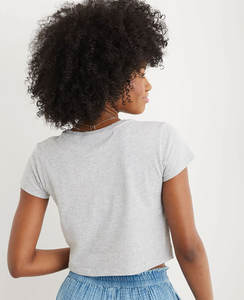 Tops de Fitness de manga corta transpirables para exteriores, camiseta de manga corta suave transpirable para mujer, Top corto de entrenamiento para Fitness - Product Image 5