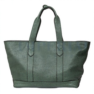 Nouveau Sac Fourre-tout en Cuir Pleine Fleur Vert Tendance 2026 avec Fermeture Éclair, Conception Confortable, Meilleure Vente, Haute Qualité, Personnalisable - Product Image 1