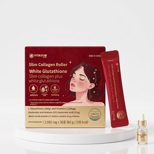Collagène de Poisson & Glutathion en Poudre Ingrédients Naturels Saveur Grenade Éclaircissant pour la Peau Faible en Sucre Complément Beauté Intérieure - Product Image 1