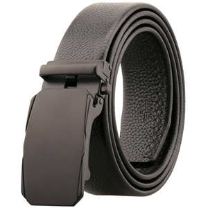 Ceinture automatique pour homme en cuir véritable avec logo personnalisé OEM d'usine – Ceinture de luxe de haute qualité pour affaires - Product Image 1