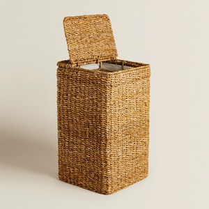 Cesta de Almacenamiento de Ropa Tejida Natural, Cesta de Almacenamiento Hecha a Mano, Venta al por Mayor, Ecológica, Hecha en Vietnam - Product Image 1