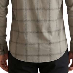 Taupe Brown Plaid <b>Men</b> <b>Flannel</b> <b>Shirt</b> Long Sleeve Button Down Checkered Casual <b>Shirt</b> Soft Brushed Fabric Outdoor Streetwear Custom - Product Image 6