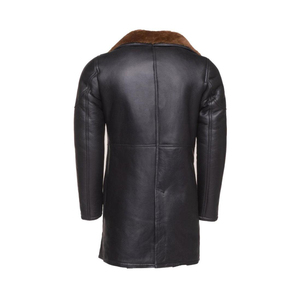 Professional <b>Mens</b> Sheepskin Fur <b>Coat</b> Wholesale Premium Fashion Custom Design Leather <b>Coat</b> - Product Image 3