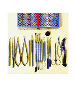 Kit de chirurgie péri-dentaire micro-invasive le plus vendu, instruments dentaires en acier inoxydable pour implants, ensemble manuel réutilisable CE - Product Image 1