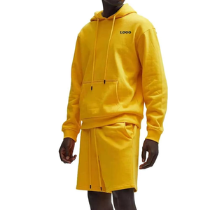 Ensemble T-shirt et short surdimensionné en tricot, personnalisé, unisexe, de marque, vintage, ODM, écologique, pour l'été - Product Image 1