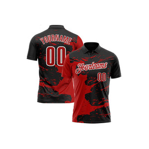 Chemise rose pour homme à manches courtes, respirante, en jersey tricoté, polyester 220g, logo avant, nom de l'équipe, impression personnalisée, style décontracté - Product Image 1