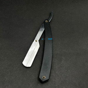Wholesale High Quality Stainless Steel Barber Razor Custom Logo Professional Use Cut Throat Shaving Barber Razor Plastic Handle - Product Image 6