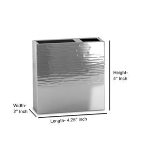 Ensemble de salle de bain en acier inoxydable martelé argenté pour vanités d'appartements modernes et intérieurs de salles de bain haut de gamme – Vente en gros depuis l'Inde - Product Image 3