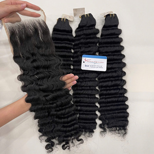 Producto de Moda: Extensiones de Cabello Natural Virgen Vietnamita con Ondas Profundas, Procesadas con Técnica Steam - Product Image 4