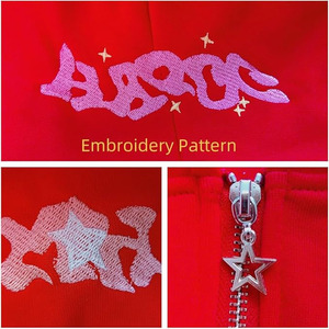 Sudadera con Capucha Premium Oversize con Cremallera Completa, Estilo Casual Urbano para Hombre y Mujer, Sudadera con Capucha Personalizada con Gráficos, Mezcla de Algodón - Product Image 3