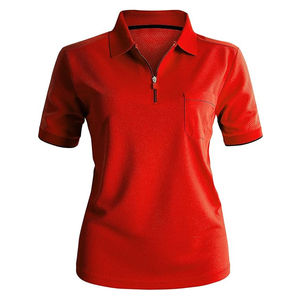 Polo de Mujer con Logotipo Personalizado, Tejido Transpirable, Manga Corta, Diseño Sólido, Ajuste Cómodo para Golf, Estilo Casual - Product Image 1