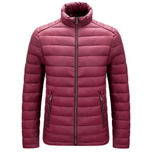 Veste d'hiver matelassée pour homme, design personnalisé, vêtements décontractés de haute qualité, avec capuche solide, col montant, veste longue en toile - Product Image 4