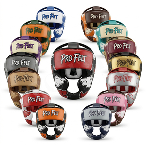 Equipo Deportivo, Protector de Cabeza de Boxeo de Alta Resistencia con Logotipo Personalizado, Equipo de Entrenamiento de MMA y Kickboxing, Almohadillas de Seguridad Ajustables - Product Image 1