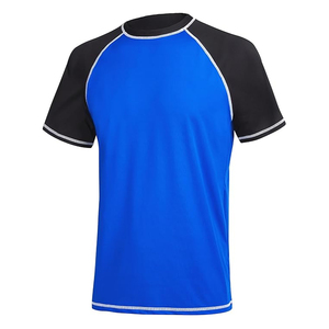 Men Rash Guard <b>Compression</b> T <b>Shirt</b> Short Sleeve UV Protection Swim <b>Shirt</b> Quick Dry High Quality OEM - Product Image 1