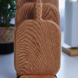 Planche à découper rectangulaire en bois massif double face pour fruits, pizzas, steaks - Planche de cuisine polyvalente pour évier domestique - Product Image 6