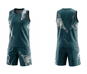 Uniforme de Baloncesto Sublimado Personalizado, Jersey y Pantalones Cortos de Poliéster Transpirable de Secado Rápido, Ropa Deportiva para Hombres, Mujeres y Jóvenes - Product Image 1
