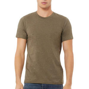Camiseta de Cuello Redondo Lisa para Hombre, 100% Algodón, Transpirable, de Primera Calidad, Venta al Por Mayor, MOQ Bajo, Impresión Personalizada - Product Image 5