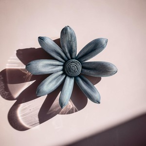 VADEE Premium Dark Blue Star Magnolia 002 Sola Wood Flowers Sustainable Craft Handmade 8-8.5cm Sesbania Plant Stick Home - Product Image 4