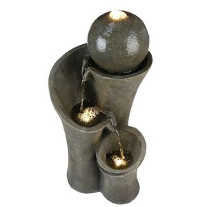 Fuente de Jardín en Cascada de 24 Pulgadas para Uso en Interiores y Exteriores, Patio y Jardín - Product Image 4