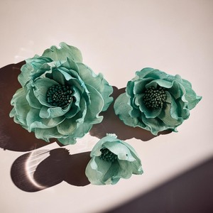 VADEE SOLA WOOD FLOWER Anémone Verte Premium Modèle 001 Artisanat Durable Fait Main 8-8.5cm Magnolia Étoilée - Product Image 5