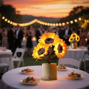 Lampada Decorativa a Forma di Girasole per Regali di Compleanno, San Valentino, Festa della Mamma, Anniversario per Donne, Mamme, Nonne, Fidanzate, Amiche, Mogli - Product Image 3